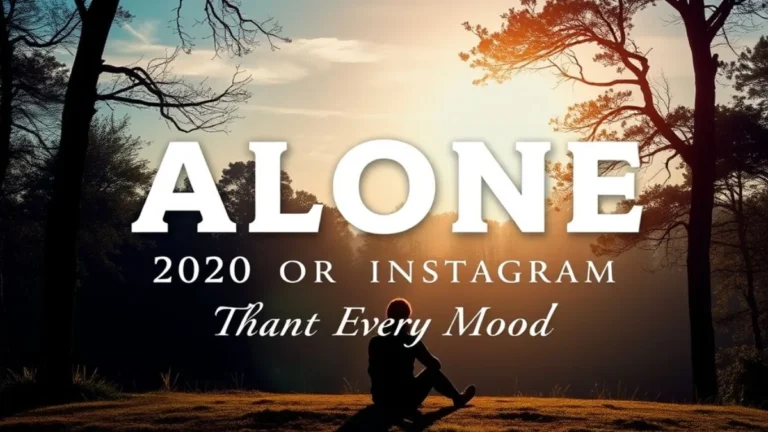 200+ Alone Captions for Instagram That Hit Every Mood